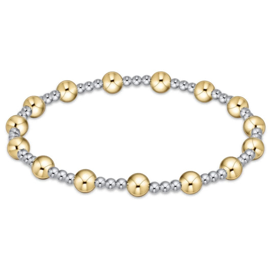 enewton | classic sincerity pattern 5mm bead bracelet | mixed metal
