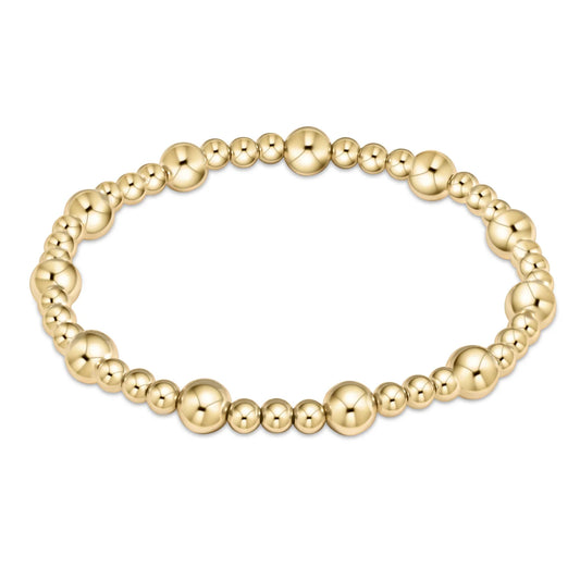 enewton | classic sincerity pattern 6mm bead bracelet | gold