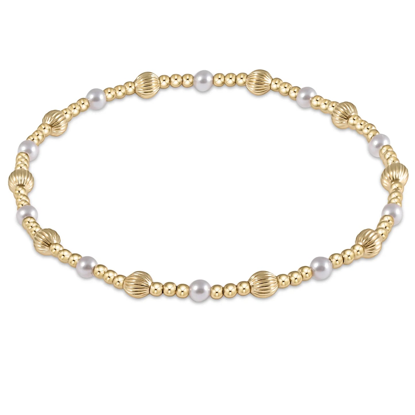 enewton | dignity sincerity pattern 4mm bead bracelet | pearl