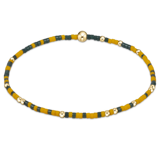 enewton | gameday hope unwritten bracelet | dark green/golden yellow