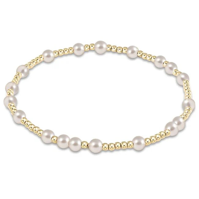 enewton | hope unwritten 4mm bead bracelet | pearl