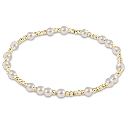 enewton | hope unwritten 4mm bead bracelet | pearl
