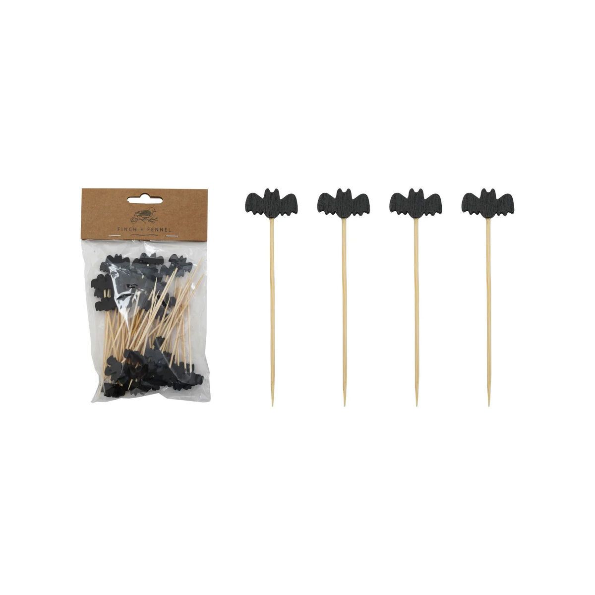 Finch + Fennel | Bamboo Single Use Toothpicks | Multiple Styles