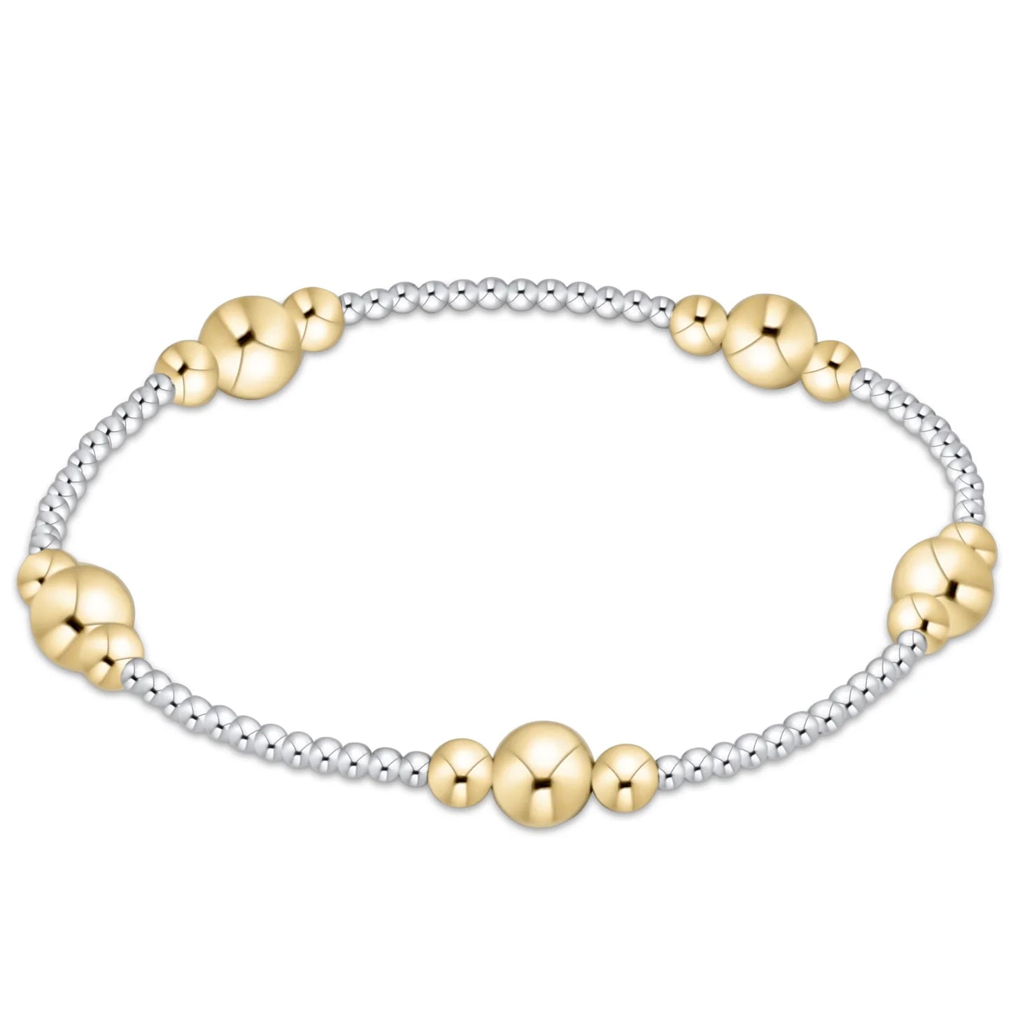 enewton | purpose gold 6mm bead bracelet | mixed metal
