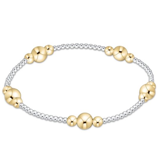 enewton | purpose gold 6mm bead bracelet | mixed metal