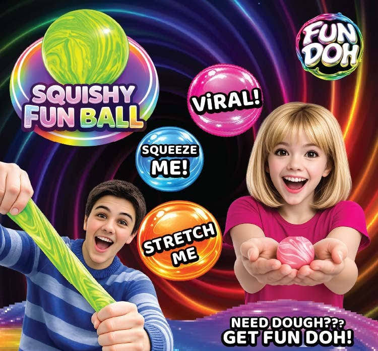 Squishy Fidget Ball Fun Doh - Blind Pull