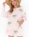 Show Me Your MuMu Pink Palm Tree Sweater