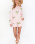 Show Me Your MuMu Pink Palm Tree Boardwalk Shorts